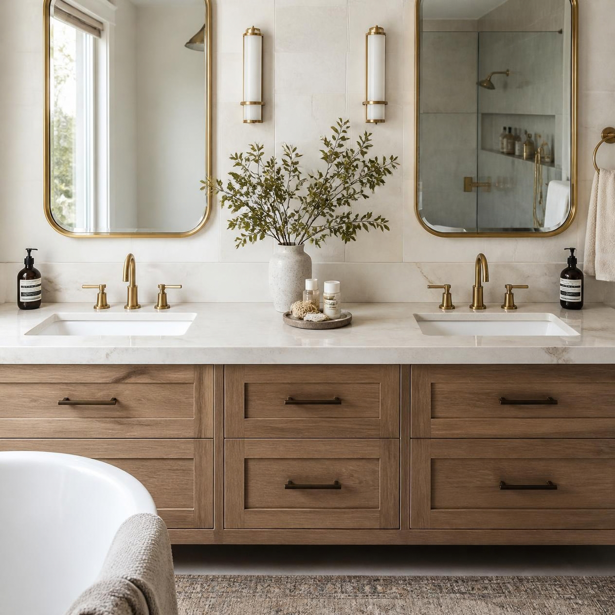 Double sink vanity